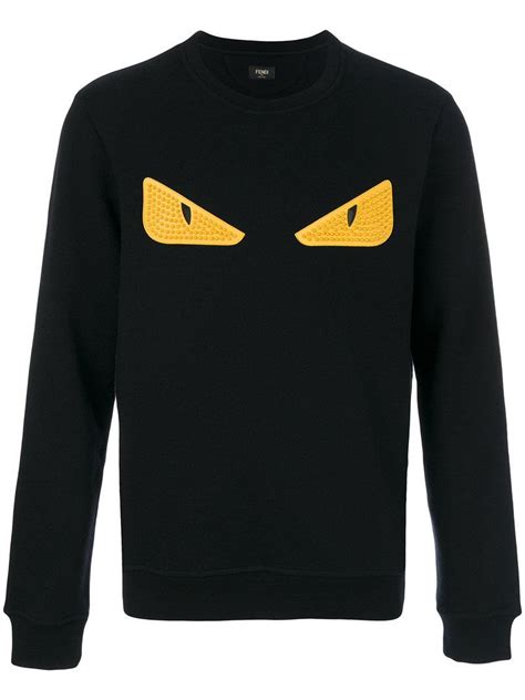 fendi monster eyes jumper black.